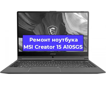 Замена кулера на ноутбуке MSI Creator 15 A10SGS в Санкт-Петербурге